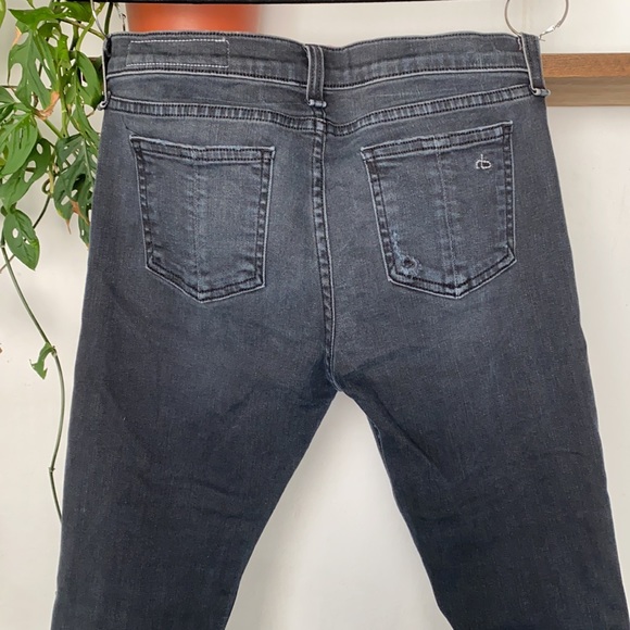 Rag & Bone Black Distress Capri Jeans - Picture 6 of 6